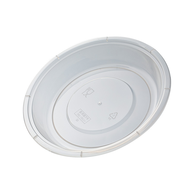 Farfurii plastice de unică folosință, rotunde, îngroșate, de calitate alimentară, compatibile cu microundele, pentru uz casnic și picnicuri în aer liber