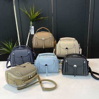 Lanxi PU sedlo torba - srednje veličine, ovalni oblik, crossbody nošenje, unutarnja džep sa zipom