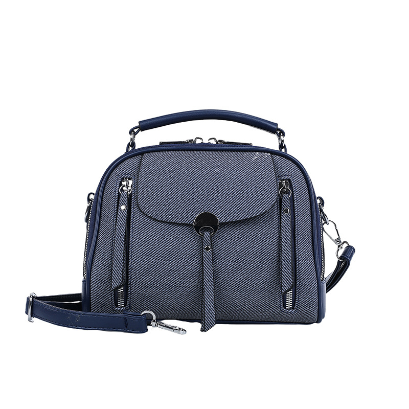Lanxi PU sedlo torba - srednje veličine, ovalni oblik, crossbody nošenje, unutarnja džep sa zipom