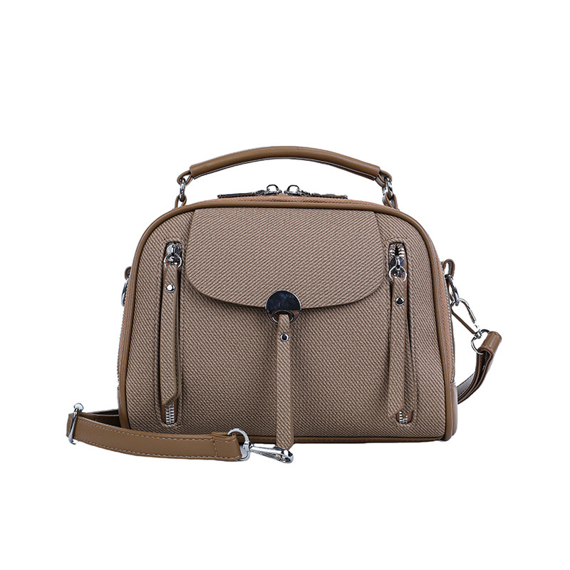 Lanxi PU sedlo torba - srednje veličine, ovalni oblik, crossbody nošenje, unutarnja džep sa zipom