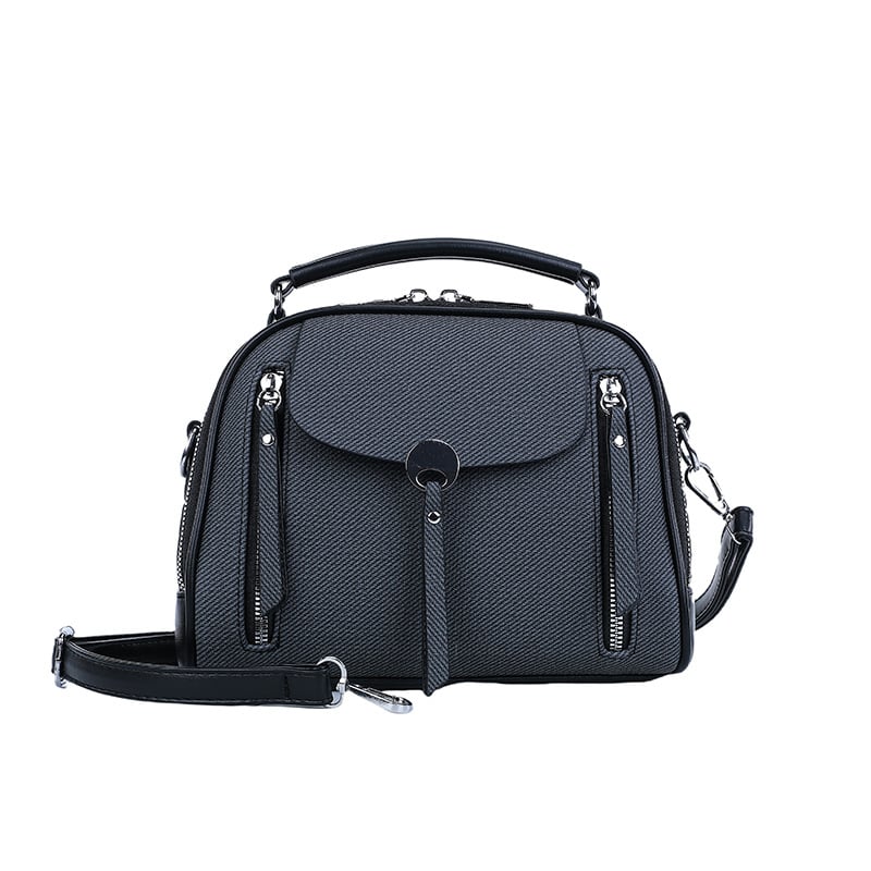 Lanxi PU sedlo torba - srednje veličine, ovalni oblik, crossbody nošenje, unutarnja džep sa zipom