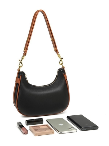 Jednobojna torba za podlakticu, retro stil, crossbody na jedno rame, oblik polumjeseca, moda 2025