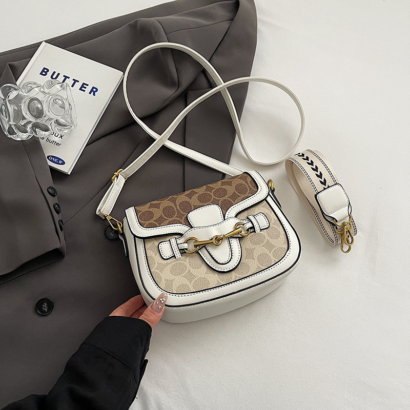 Ženska crossbody torbica u stilu sedla, 2026 novi trend, retro stil, široka naramenica