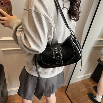 Ženska Saddle Bag, ljeto 2025, jednostrani remen za ramena, minimalistički dizajn, sintetička koža, srednja veličina