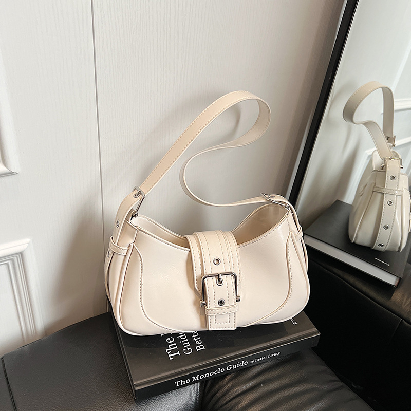 Ženska Saddle Bag, ljeto 2025, jednostrani remen za ramena, minimalistički dizajn, sintetička koža, srednja veličina