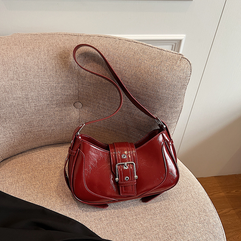 Ženska Saddle Bag, ljeto 2025, jednostrani remen za ramena, minimalistički dizajn, sintetička koža, srednja veličina