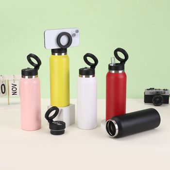 Termos magnetic spațial, capacitate mare, din oțel inoxidabil 304, izolație, cu mâner, recipient portabil pentru apă sport