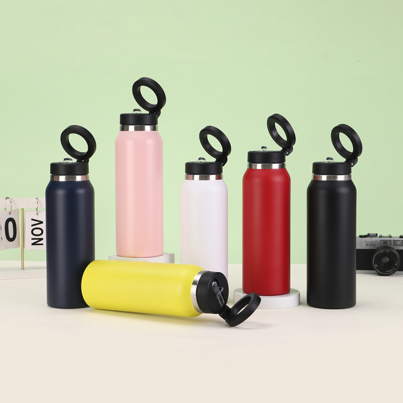 Termos magnetic spațial, capacitate mare, din oțel inoxidabil 304, izolație, cu mâner, recipient portabil pentru apă sport