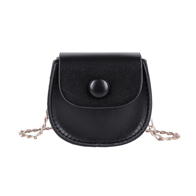 Mini ženska torbica s lancem, saddle stil, korejski dizajn, kompaktna crossbody torba za rame