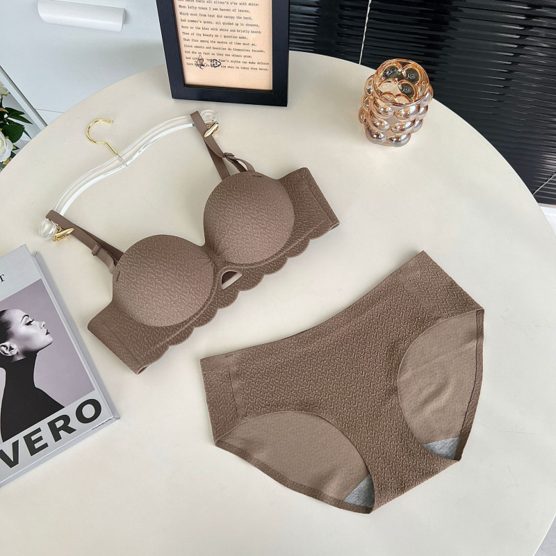 311 Sutien bez naramenica, polu-kosarica, srednje debeli punjenje, Push-Up, bežični set