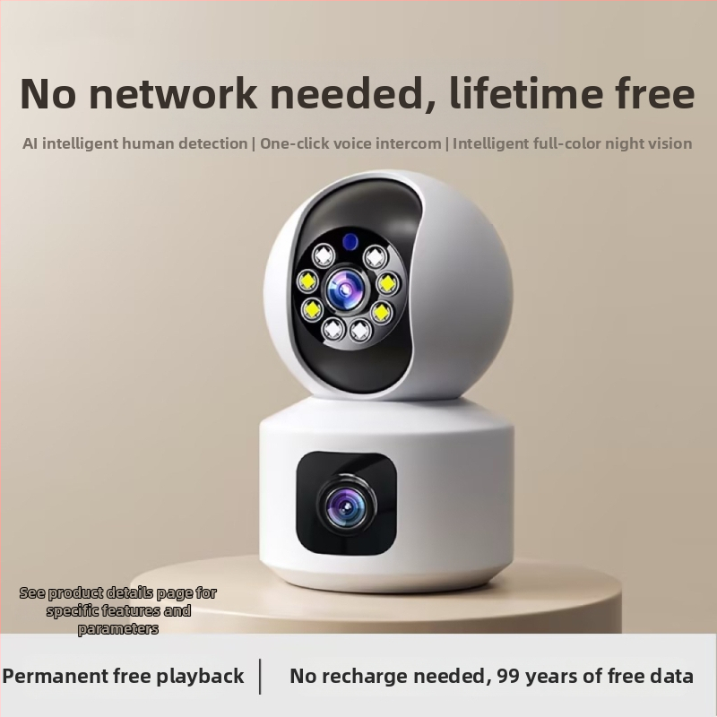 Y7 вътрешна камера за наблюдение с 360° панорамно PTZ и детекция на човешки фигури