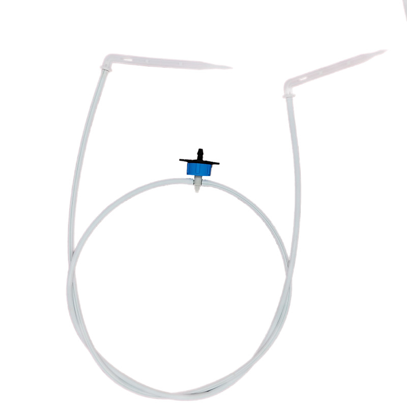 Set de irigare prin picurare cu stabilizator de flux pentru afine, lungimi 40–80 cm, incluse țevi capilare