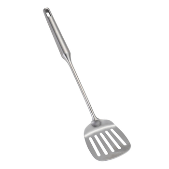 Set de 6 ustensile de bucătărie din oțel inoxidabil 304: spatulă, spatulă pentru prăjit, lingură, lingură cu găuri și încă două unelte de bucătărie.