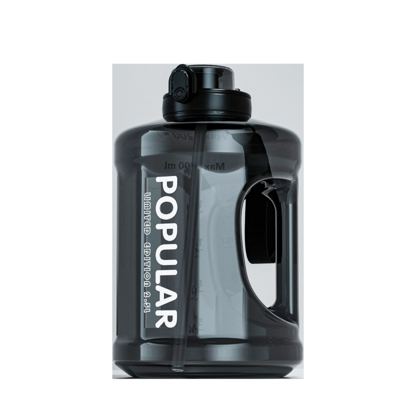 Visokokapacitetna sportska boca za vodu, unisex, za outdoor fitness, otporna na visoke temperature, sa slamkom