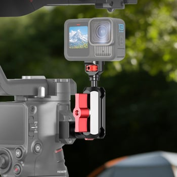 Cage DSLR cu montaj universal de 1/4 inch, clemă pentru șină NATO și adaptor de șină pentru stabilizatoare DJI RS5/RS4