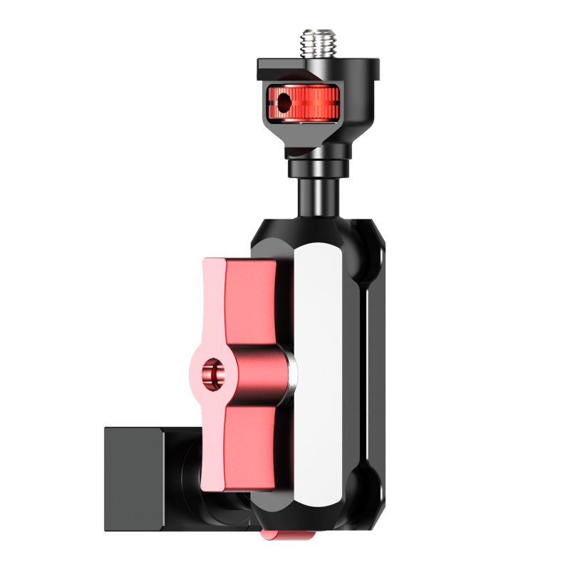 Cage DSLR cu montaj universal de 1/4 inch, clemă pentru șină NATO și adaptor de șină pentru stabilizatoare DJI RS5/RS4