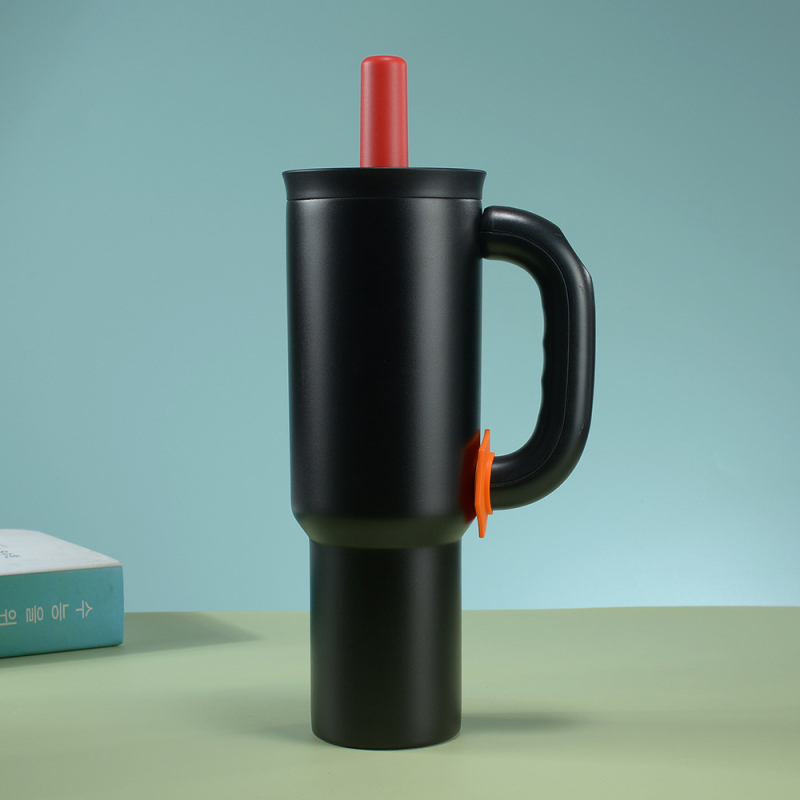 Dopamine 304 oțel inoxidabil termos cu mâner și pai, 40oz capacitate mare, cană auto