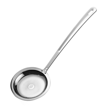 Lingură din oțel inoxidabil 304 pentru îndepărtarea spumei, cu sită de filtrare și separator de ulei