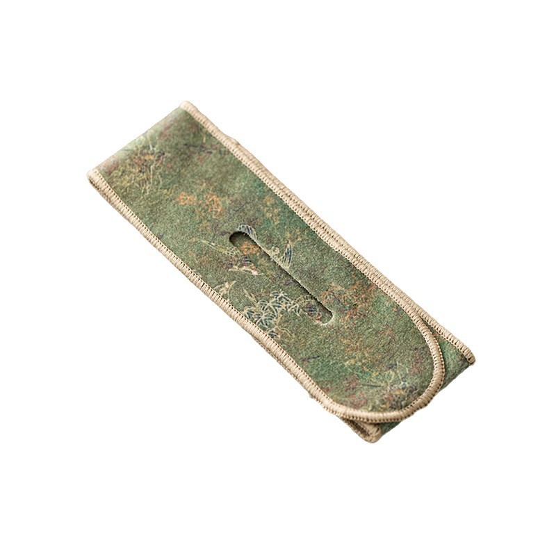 Set de ceai din lut mov pentru călătorii cu bandă de protecție pentru ceainic: ceainic, cești, capac, bol, șnururi textile de legare și accesorii de ceai pentru exterior anti-coliziune