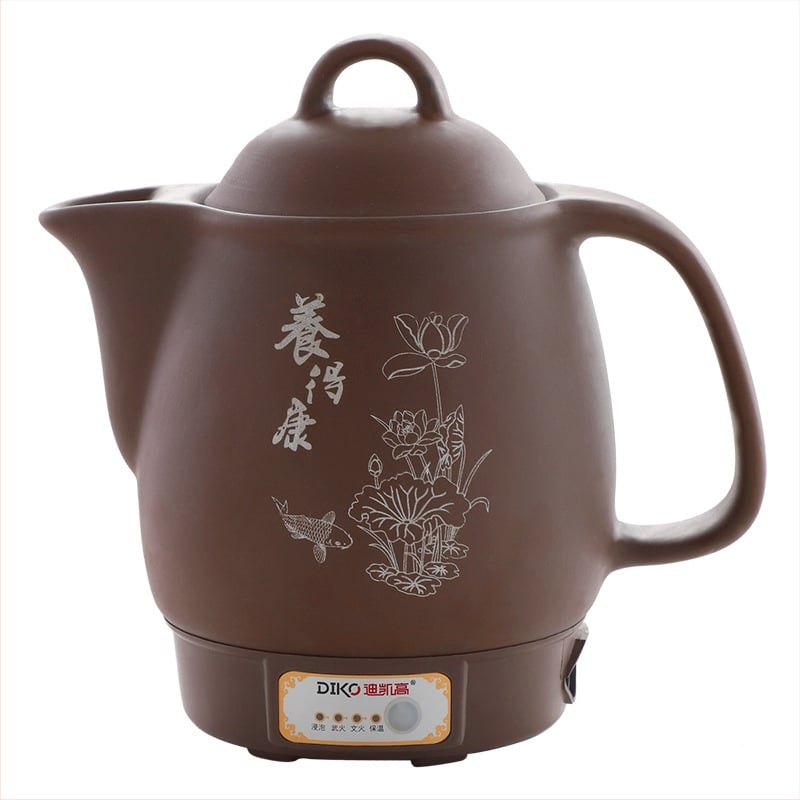 Oală electrică de decoctare pentru uz casnic, argilă purpurie, 3-4 L, medicină chineză, automată