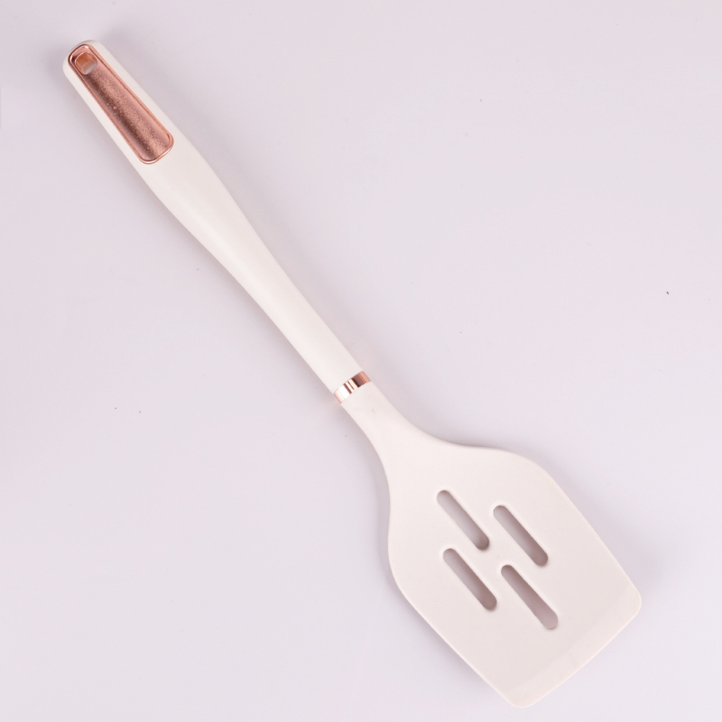 Spatulă din silicon alb, de calitate alimentară, rezistentă la temperaturi înalte, pentru uz casnic, spatulă antiaderentă pentru tigăi, ustensile de bucătărie, spatulă de gătit și lingură de supă