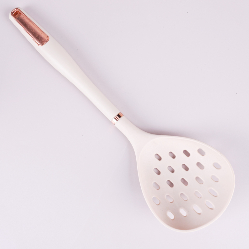 Spatulă din silicon alb, de calitate alimentară, rezistentă la temperaturi înalte, pentru uz casnic, spatulă antiaderentă pentru tigăi, ustensile de bucătărie, spatulă de gătit și lingură de supă