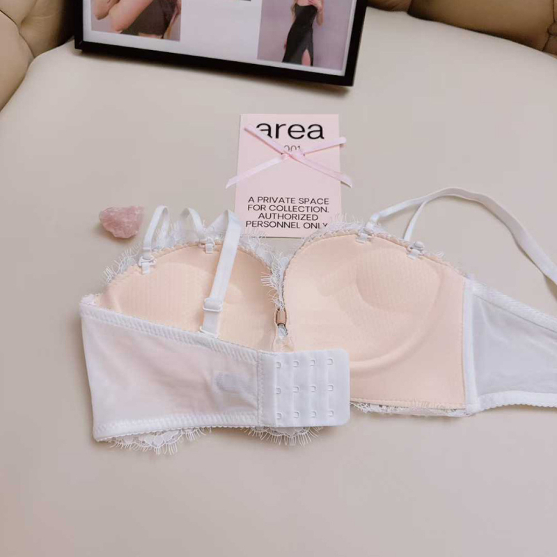Čipkasti set grudnjaka za male grudi, 3/4 košarice, anti-sagging, seksi