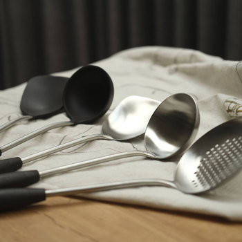 Set spatule din silicon alimentar cu spatulă din oțel inoxidabil – rezistente la temperaturi înalte pentru bucătărie