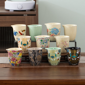 Set ceramic de ceai cu ceașcă pentru turnare uniformă, separator pentru ceai, tavă pentru ceai și strecurător – accesorii pentru ceai pentru casă, sufragerie sau birou