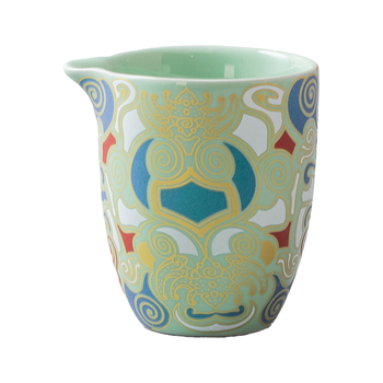 Set ceramic de ceai cu ceașcă pentru turnare uniformă, separator pentru ceai, tavă pentru ceai și strecurător – accesorii pentru ceai pentru casă, sufragerie sau birou