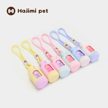 Hajimi Aparat pentru colectarea deșeurilor canine – pentru exterior și călătorii, design îngroșat, pungi biodegradabile bi-color
