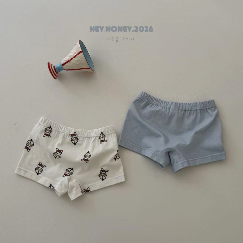 Chiloți din bumbac pentru copii, set de două piese, imprimeu cu personaje desen animate, Hey Honey26, pentru băieți și fete, vară.