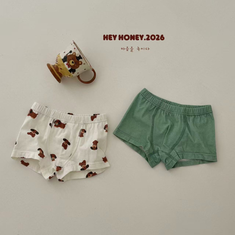 Chiloți din bumbac pentru copii, set de două piese, imprimeu cu personaje desen animate, Hey Honey26, pentru băieți și fete, vară.