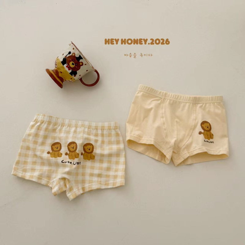 Chiloți din bumbac pentru copii, set de două piese, imprimeu cu personaje desen animate, Hey Honey26, pentru băieți și fete, vară.