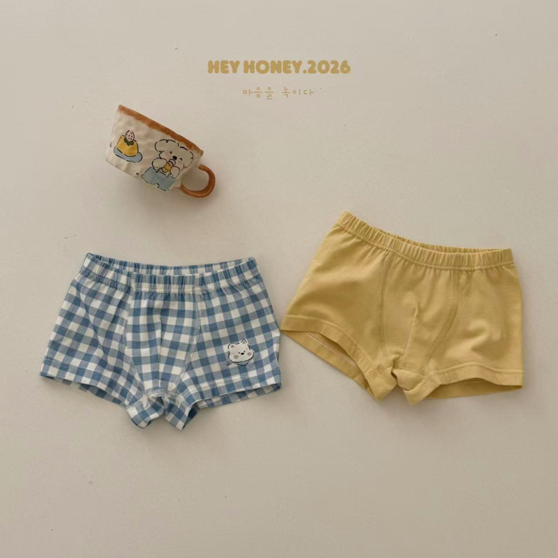 Chiloți din bumbac pentru copii, set de două piese, imprimeu cu personaje desen animate, Hey Honey26, pentru băieți și fete, vară.
