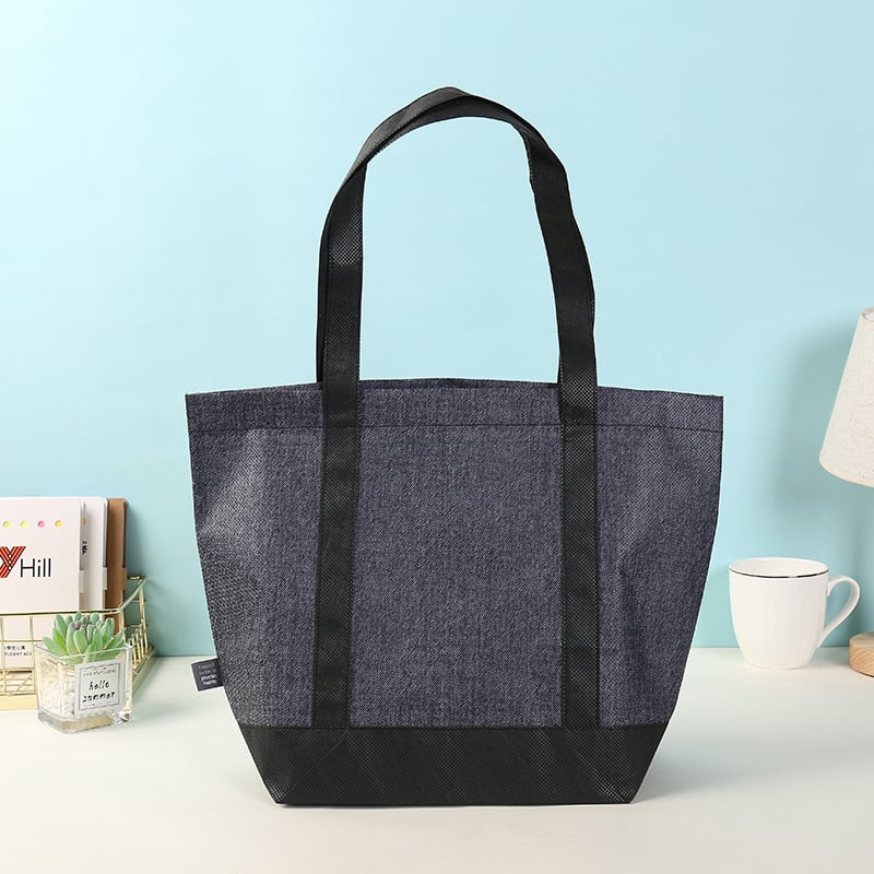 Geantă de umăr din material nețesut Ruitian, cu logo personalizat imprimat, culoare solidă, dimensiuni variate, geantă promoțională