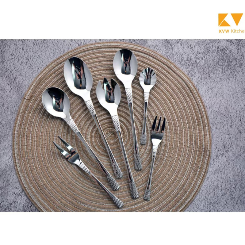 Set de tacâmuri din oțel inoxidabil, 72 de piese, cutie cadou – tacâmuri de stil occidental: cuțit, furcă și lingură, oțel inoxidabil 304, finisaj oglindă
