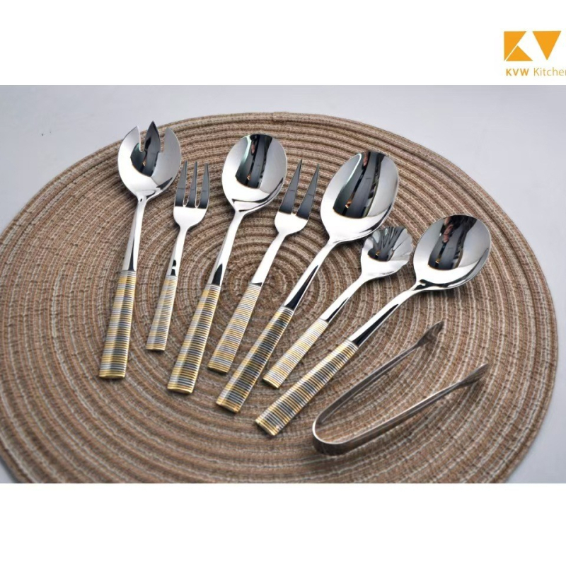 Set de tacâmuri din oțel inoxidabil, 72 de piese, cutie cadou – tacâmuri de stil occidental: cuțit, furcă și lingură, oțel inoxidabil 304, finisaj oglindă