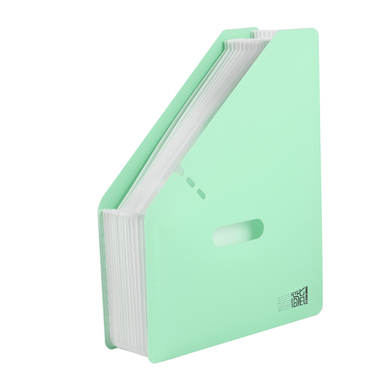 Organizator de fișiere A4 pe birou, vertical, cu deschidere înclinată, dosar acordeon cu mai multe straturi pentru elevi
