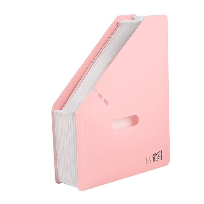 Organizator de fișiere A4 pe birou, vertical, cu deschidere înclinată, dosar acordeon cu mai multe straturi pentru elevi