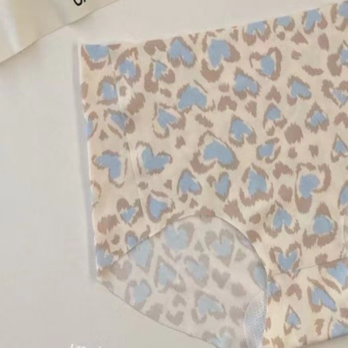 Leopard uzorak bezšavnog push-up grudnjaka s kompletnim setom, najlon materijal, udoban stražnji dizajn, francuski stil