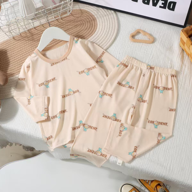 Dječje ljetne pidžame od Tencel Lyocell – unisex s dugim rukavima, kućna odjeća za djecu 3–8 godina, uzorci: životinje, pruge, crtići, avatar