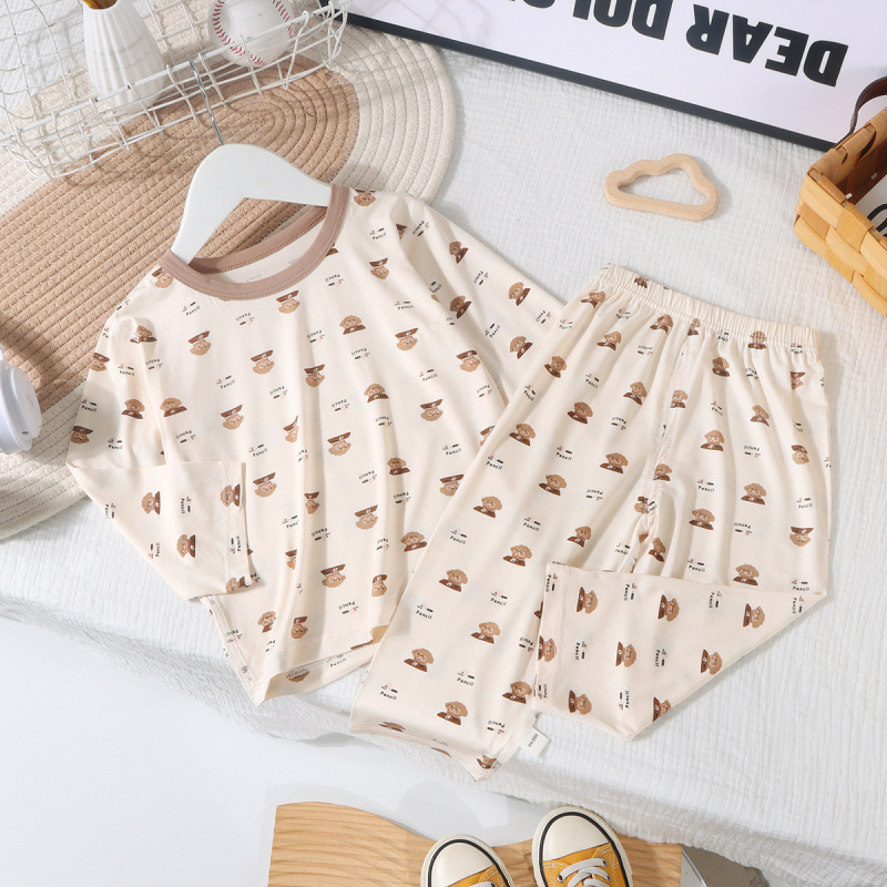 Dječje ljetne pidžame od Tencel Lyocell – unisex s dugim rukavima, kućna odjeća za djecu 3–8 godina, uzorci: životinje, pruge, crtići, avatar