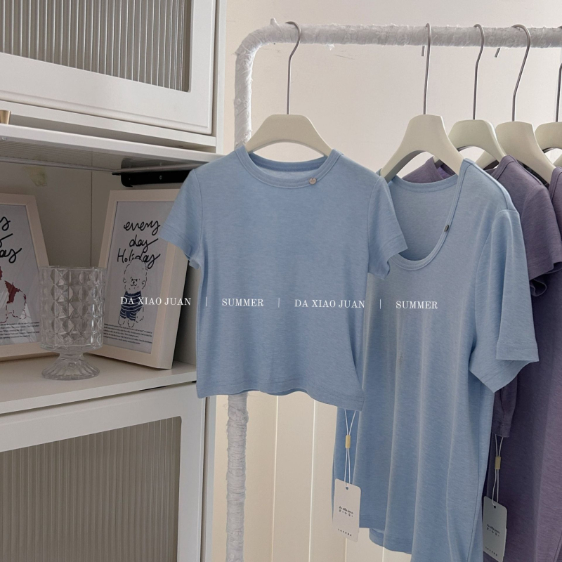Σετ T‑shirt και παντελόνι για παιδιά και γονείς, καλοκαιρινό, έναχρωμο, βαμβάκι 100%, κοντό μανίκι, 2 τεμάχια - 32826