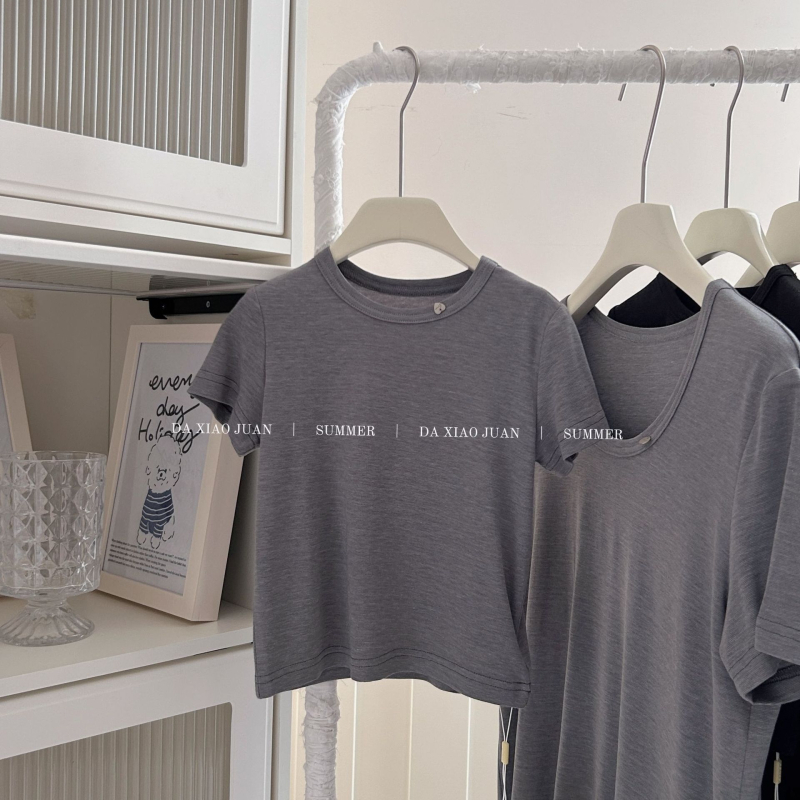 Σετ T‑shirt και παντελόνι για παιδιά και γονείς, καλοκαιρινό, έναχρωμο, βαμβάκι 100%, κοντό μανίκι, 2 τεμάχια - 32826