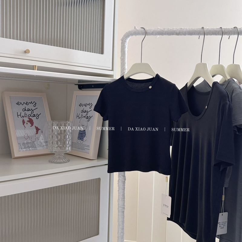 Σετ T‑shirt και παντελόνι για παιδιά και γονείς, καλοκαιρινό, έναχρωμο, βαμβάκι 100%, κοντό μανίκι, 2 τεμάχια - 32826