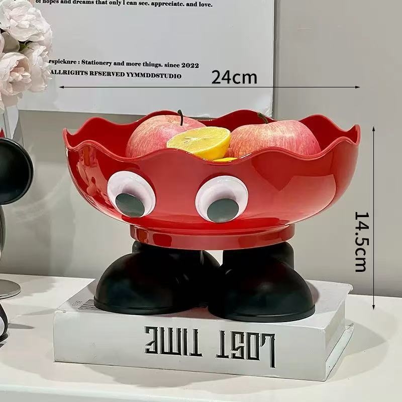 Tava de fructe pentru living – design nou, stil lux ușor pentru masă de cafea, farfurie de fructe de înaltă calitate, potrivită pentru bomboane și fructe uscate