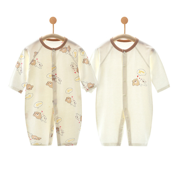 Nou-născuți: body de vară din bumbac subțire, 100% bumbac, mâneci lungi, unisex, 0–12 luni