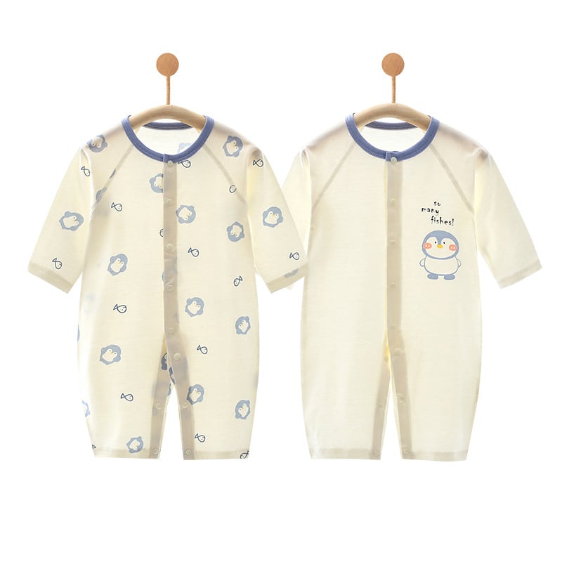 Nou-născuți: body de vară din bumbac subțire, 100% bumbac, mâneci lungi, unisex, 0–12 luni