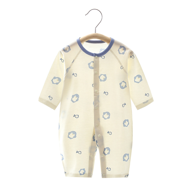 Nou-născuți: body de vară din bumbac subțire, 100% bumbac, mâneci lungi, unisex, 0–12 luni